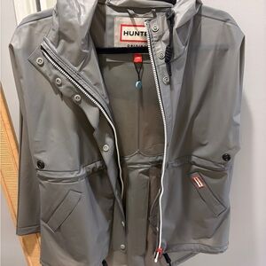 Hunter Gray Transparent-ish Waterproof Jacket